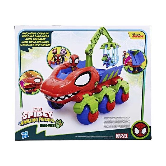 Hasbro Spidey Dino Webs Grúa Arácnida F9480 Marvel Figura de Acción y Vehículo de Dinosaurio 2