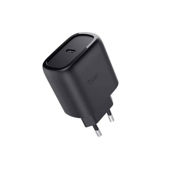 Trust Maxo Cargador de Pared GaN 45W, 1xUSB Tipo-C, Carga Rápida, Cable 2m, 25521 Trust Maxo Cargador de Pared GaN 45W, 1xUSB Tipo-C, Carga Rápida, Cable 2m, 25521