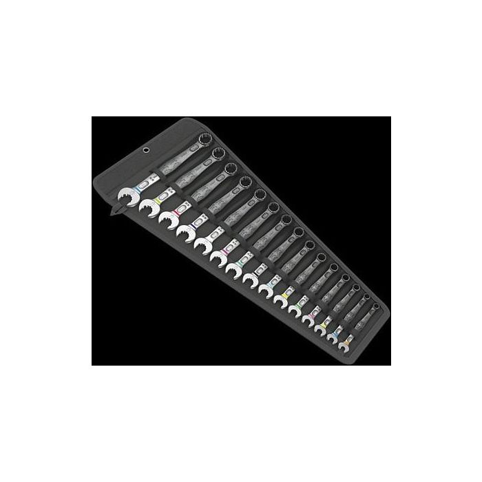 Wera 6003 Joker 15 Set 1 Juego de Llaves de Anillo y Boca Fijas, 5.5-19 mm, 15 Piezas 1