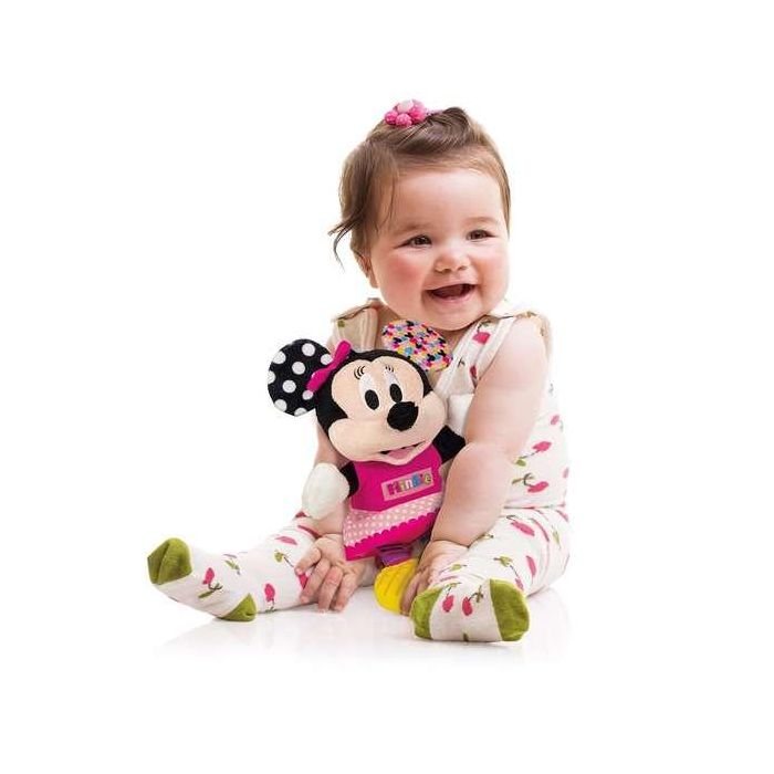 Clementoni Sonajero Minnie Peluche Texturas con Mordedor 18x28x11 cm 5