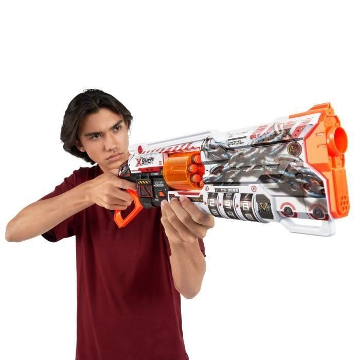 Lockable Blaster - ZURU - XSHOT Skins Lock Gun - Blaster con combinación de bloqueo y cañón giratorio con 8 dardos 4 Lockable Blaster - ZURU - XSHOT Skins Lock Gun - Blaster con combinación de bloqueo y cañón giratorio con 8 dardos 4