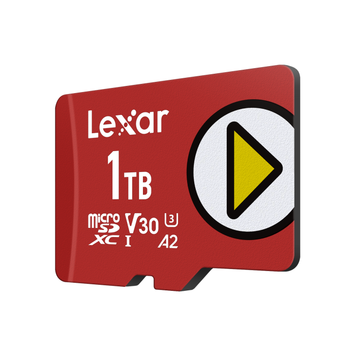 Lexar LMSPLAY001T-BNSNG Tarjeta MicroSDXC 1 TB UHS-I Clase 10, Velocidad de Lectura 205 MB/s, Velocidad de Escritura 140 MB/s 1