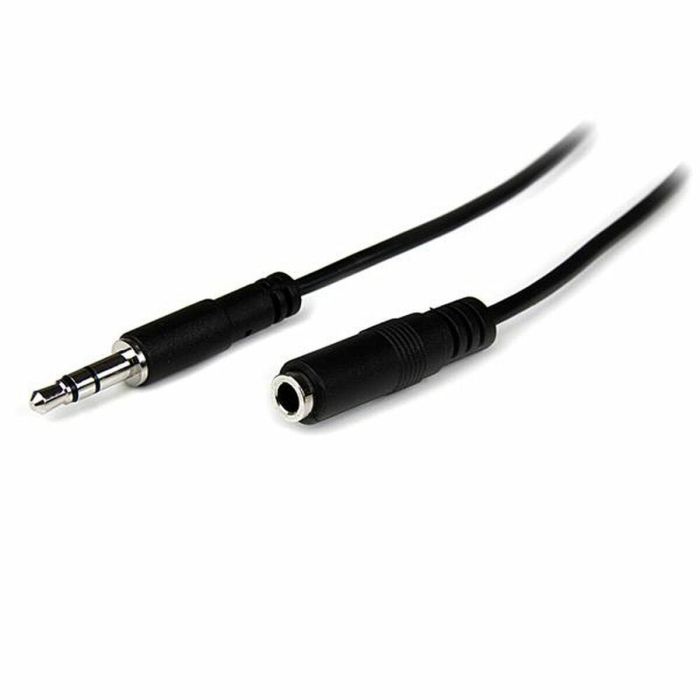 Cable Alargador Jack (3,5 mm) Startech MU1MMFS Negro 1 m Cable Alargador Jack (3,5 mm) Startech MU1MMFS Negro 1 m