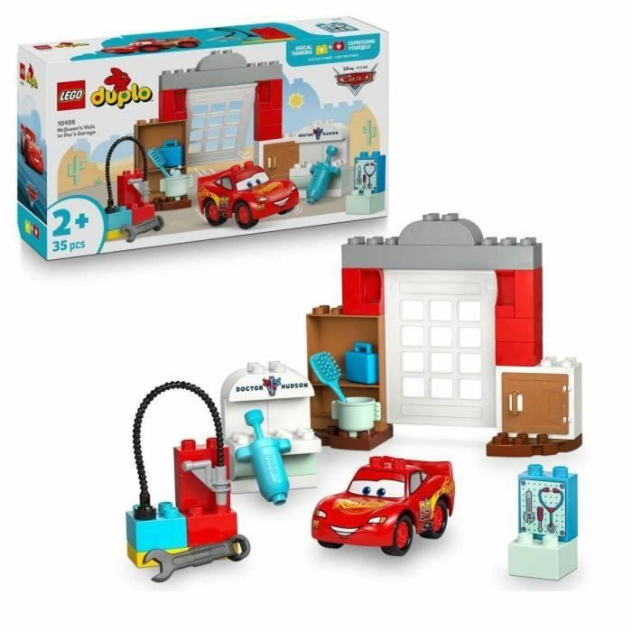 LEGO 10456 DUPLO Disney y Pixar Cars Visita de McQueen al Taller de Doc - Juego para 2 años LEGO 10456 DUPLO Disney y Pixar Cars Visita de McQueen al Taller de Doc - Juego para 2 años