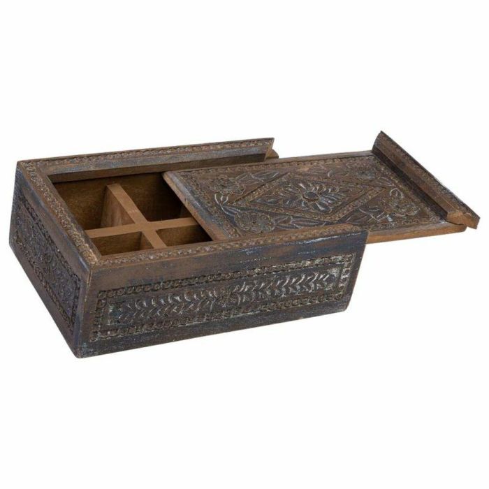 Caja-Joyero Alexandra House Living Blanco Gris Madera de mango 20 x 9 x 29 cm 3