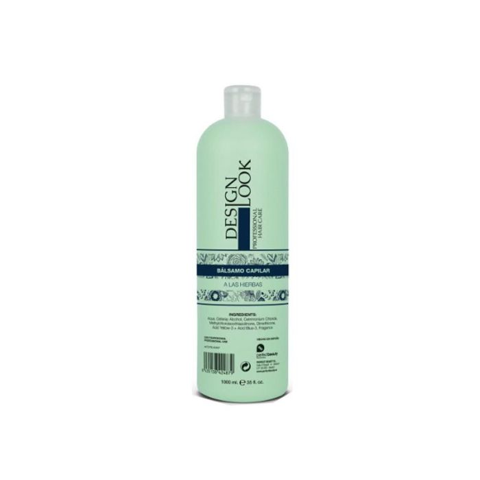 Design Look Bálsamo Capilar a las Hierbas 1000ml Acondicionador Desenredante y Voluminizador para Todo Tipo de Cabello