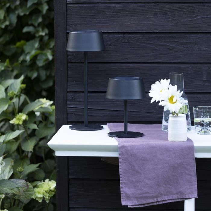Lámpara de mesa para exterior - BRILLIANT - PICCO - LED y solar - Metal y plástico - 5 W - Negro esmerilado 2 Lámpara de mesa para exterior - BRILLIANT - PICCO - LED y solar - Metal y plástico - 5 W - Negro esmerilado 2