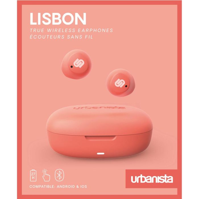 Urbanista Lisbon Auriculares True Wireless Inalambricos Compactos 27 Horas Bateria Carga USB Tipo C Compatibles iOS Android 4