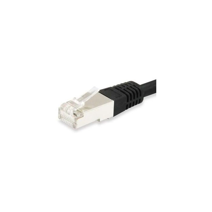 EQUIP Cable de Red Patch Cat6A S/FTP LSZH 1.00m Negro Doble RJ45 2