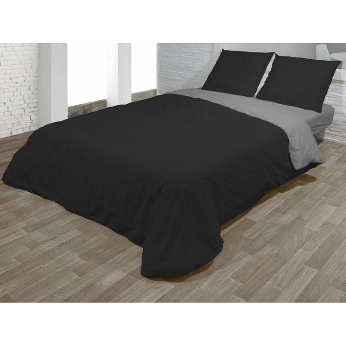 Juego de funda nórdica Hosteline VEGAS Negro Cama de 135 3 Piezas Juego de funda nórdica Hosteline VEGAS Negro Cama de 135 3 Piezas