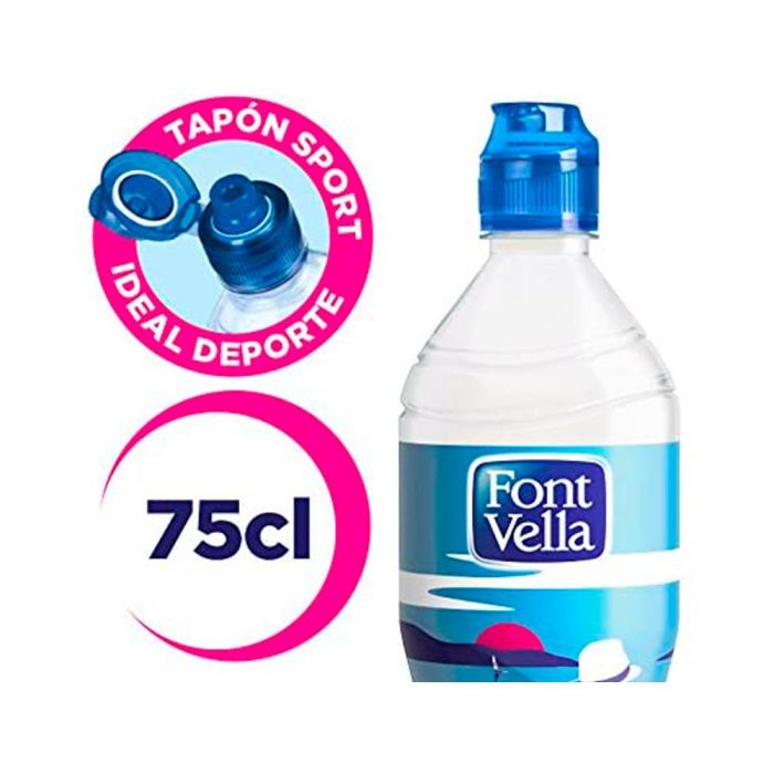 Agua Mineral Natural Font Vella Botella De 750 mL 2