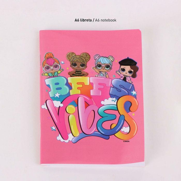 Cerdá Set Papelería Escolar Eva Lol PINK, para Niños de 3+ Años, Incluye Material Básico, 22x14x0.5 cm 3