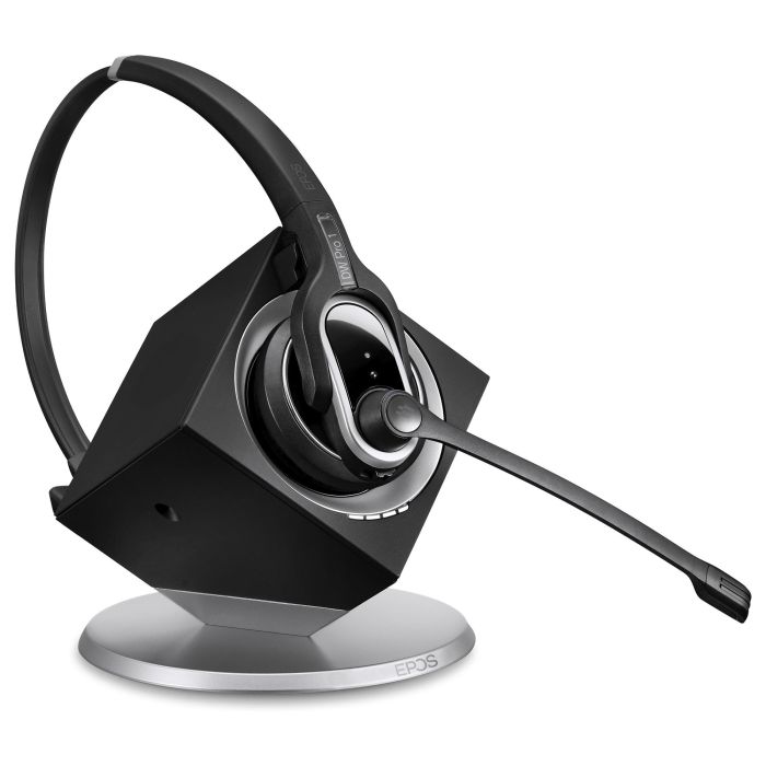 EPOS Auriculares DECT Inalámbricos Impact DW 20 ML EU para Oficina/Centro de Llamadas, Cancelación de Ruido, Alcance 180m, Color Negro/Plata 2