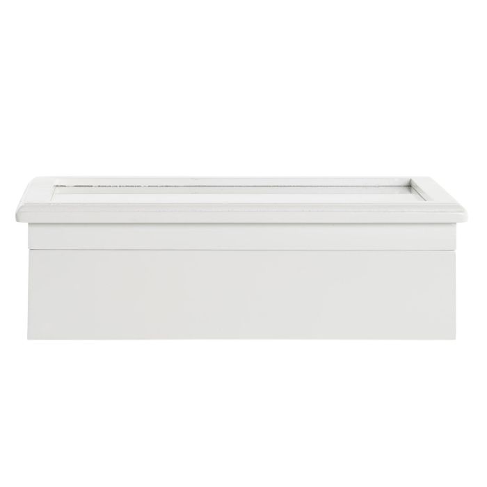 DKD Home Decor Relojero Romantico Blanco Gris 29.5 x 20.5 x 9 cm 4