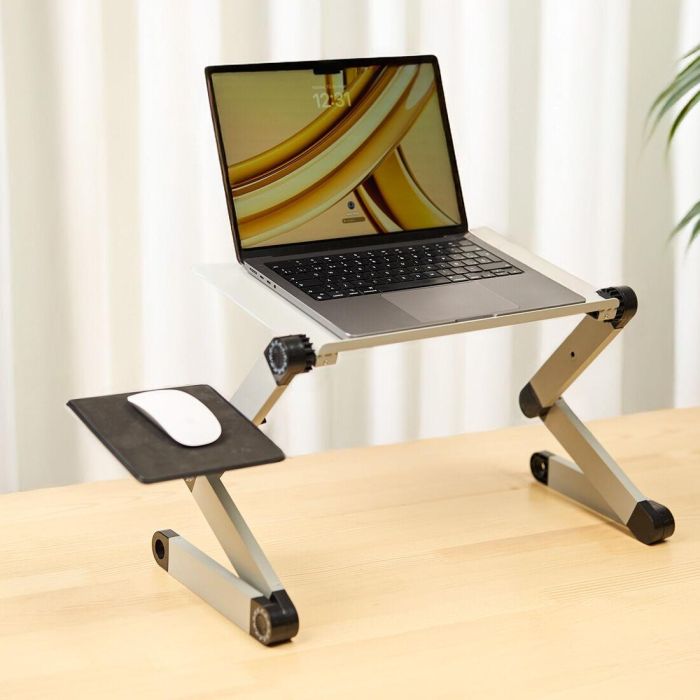 Mesa Ajustable Multiposición para Ordenador Portátil Omnible InnovaGoods 14 Mesa Ajustable Multiposición para Ordenador Portátil Omnible InnovaGoods 14