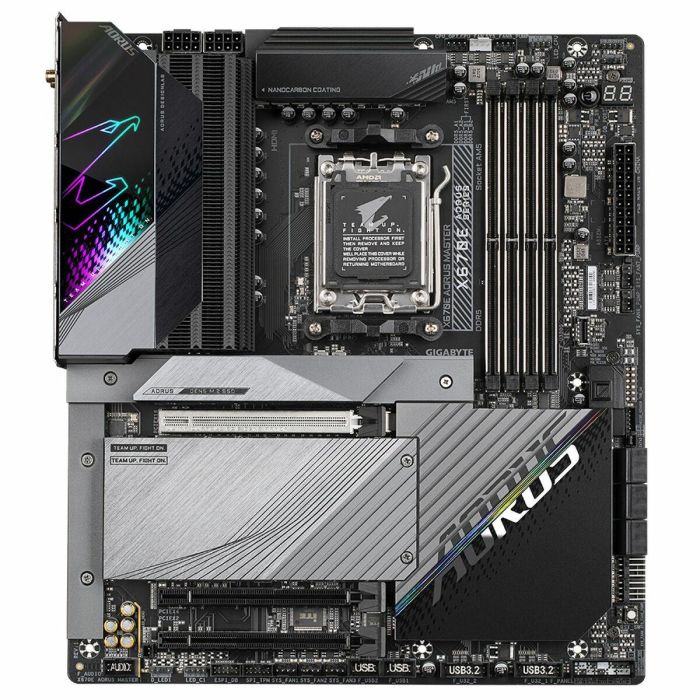 GIGABYTE X670E AORUS MASTER Placa Base ATX para AMD Zócalo AM5, Soporte DDR5 hasta 8000MHz, Wi-Fi 6E y Ethernet 2.5 Gigabit 1 GIGABYTE X670E AORUS MASTER Placa Base ATX para AMD Zócalo AM5, Soporte DDR5 hasta 8000MHz, Wi-Fi 6E y Ethernet 2.5 Gigabit 1