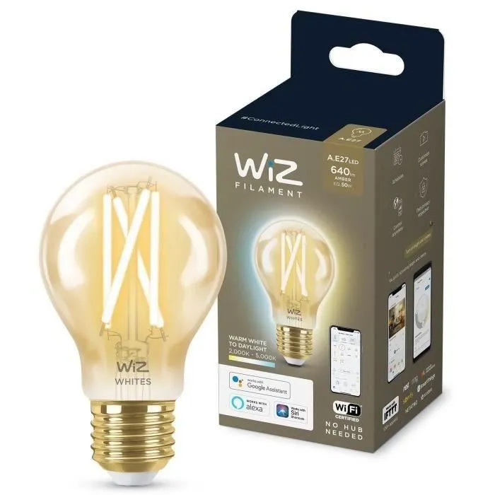 Wiz Bombilla Vintage Conectada Blanca Variable E27 50W Wiz Bombilla Vintage Conectada Blanca Variable E27 50W