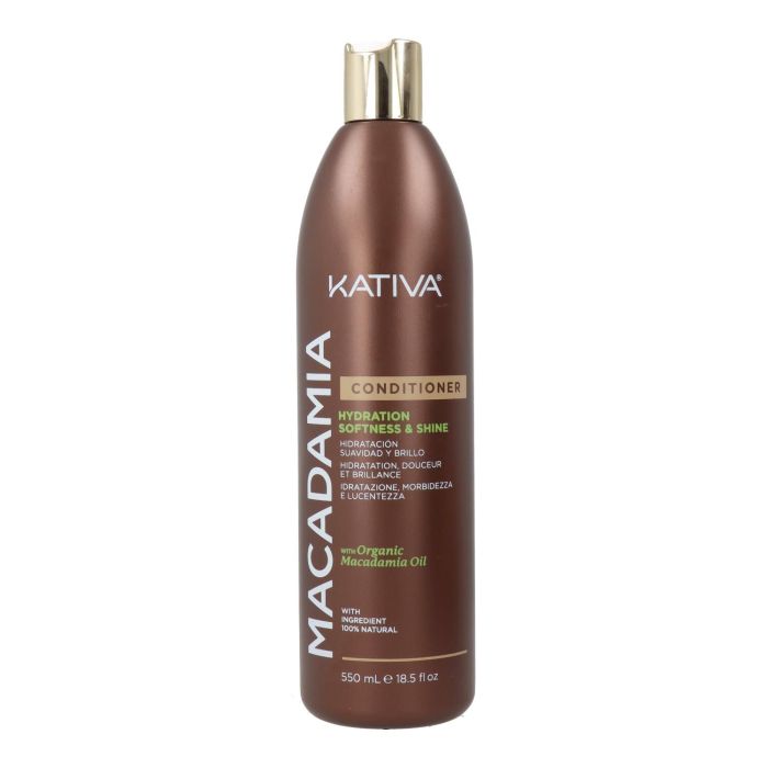 Kativa Macadamia Acondicionador Hydra Softness & Shine 550 ml