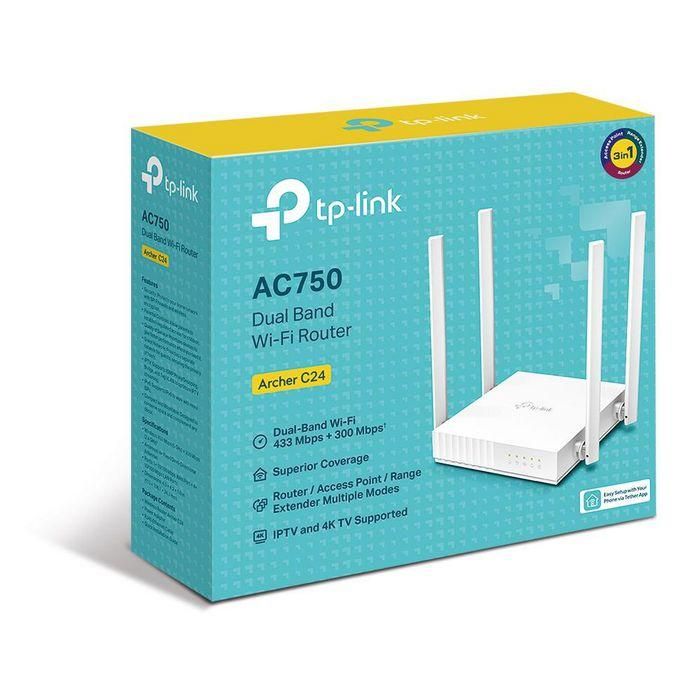TP-Link Wireless Router Fast Ethernet Dual-Band (2,4 Ghz / 5 Ghz) 4G White 3