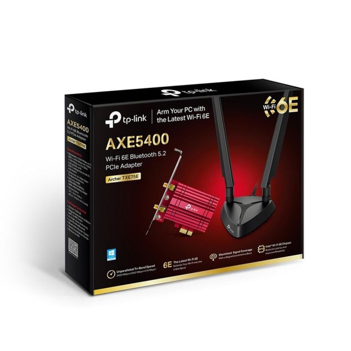 TP-Link Archer TXE75E Interno WLAN / Bluetooth 5400 Mbit/s 3 TP-Link Archer TXE75E Interno WLAN / Bluetooth 5400 Mbit/s 3