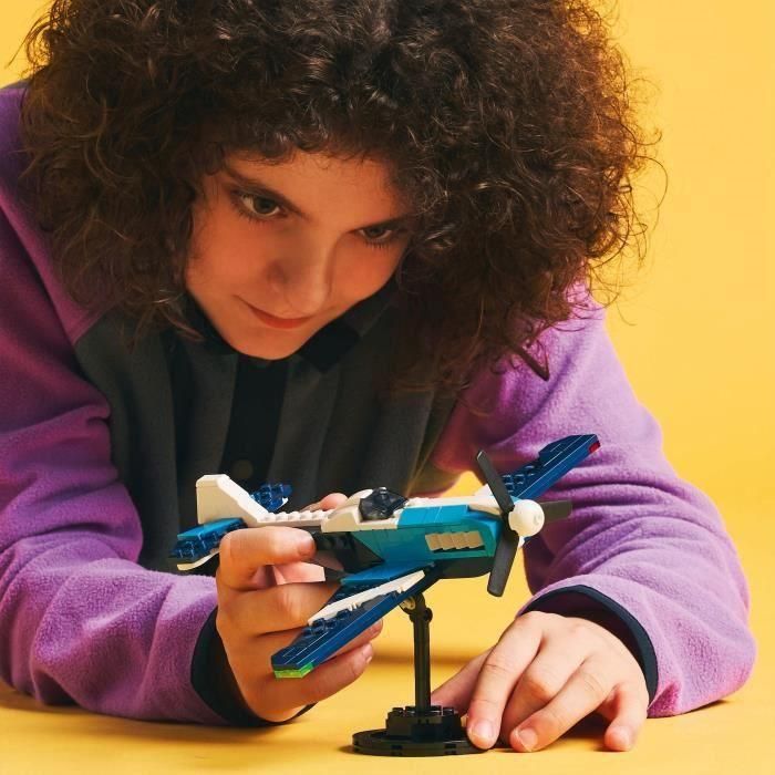 Juego de construccion aeronave: avión de carreras lego creator 4