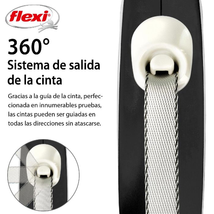 Correa Flexi New Comfort XS Cinta 3M Negro 1 Correa Flexi New Comfort XS Cinta 3M Negro 1