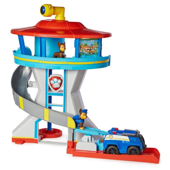 Spin Master 6065500 Patrulla Canina Core Lookout Tower - Torre de Control, Centro de Mando, Lanzador de Vehículos +3 Años 1