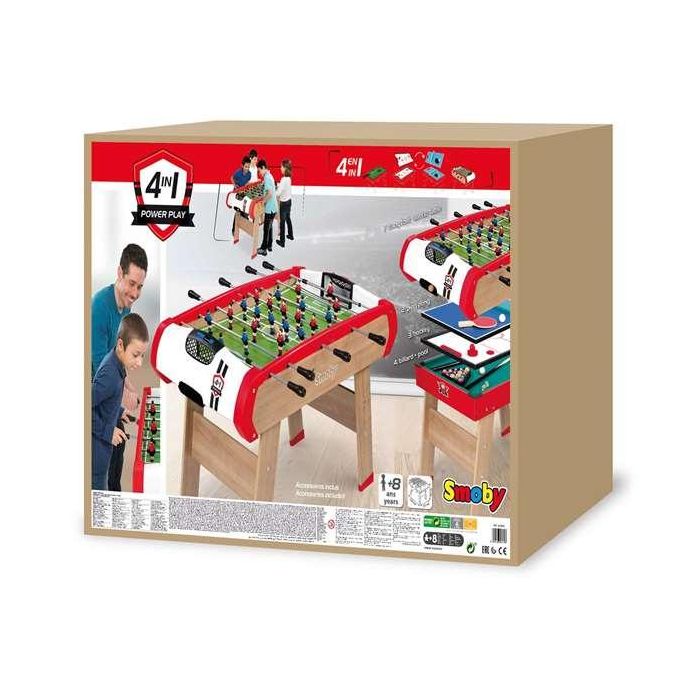 Futbolín powerplay 4 en 1 (futbolín, hockey, ping pong y billar) 87x120x90 cm 8 Futbolín powerplay 4 en 1 (futbolín, hockey, ping pong y billar) 87x120x90 cm 8