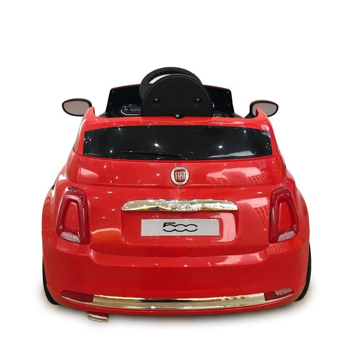 Tachan Fiat 500 6V Rojo Radio Control Coche Eléctrico Infantil Licencia Oficial con Luces Sonidos USB Puertas Abatibles y Suspensión +3 Años 3