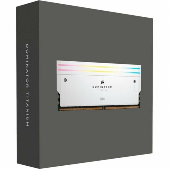 Corsair CMP32GX5M2X6600C Memoria RAM Dominator Titanium RGB DDR5 32GB (2x16GB) 6600MT/s Intel XMP 3.0 1.40V Blanco 1 Corsair CMP32GX5M2X6600C Memoria RAM Dominator Titanium RGB DDR5 32GB (2x16GB) 6600MT/s Intel XMP 3.0 1.40V Blanco 1