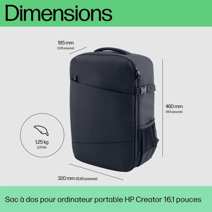 HP Mochila para portátil Creator 16.1 pulgadas, resistente al agua para llevar tu estudio, diseño ligero 6