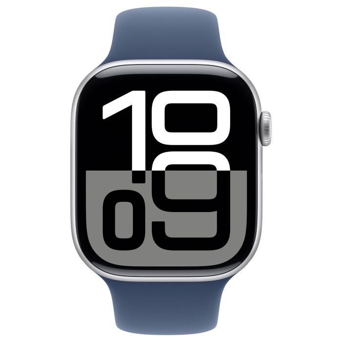 Apple Watch Series 10 GPS + Cellular 46mm Plata Aluminio con Correa Deportiva Azul M/L 1