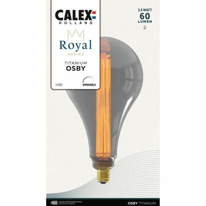 Bombilla LED E27 - CALEX - ROYAL OSBY - 3,5 W - 60 lm - 2000 K - Regulable - Titanio 4