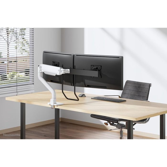Neomounts DS75S-950WH2 Soporte de Escritorio Full-Motion para 2 Monitores 17-32" con Resorte de Gas, Blanco 9
