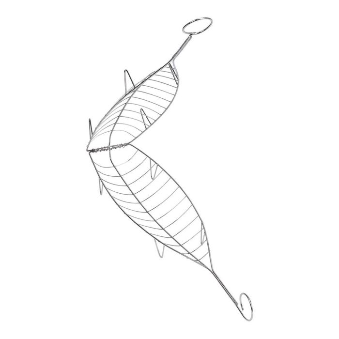 Sauvic Parrilla Besuguera Inoxidable 13,5x54cm para Barbacoa apta para Alimentos 1