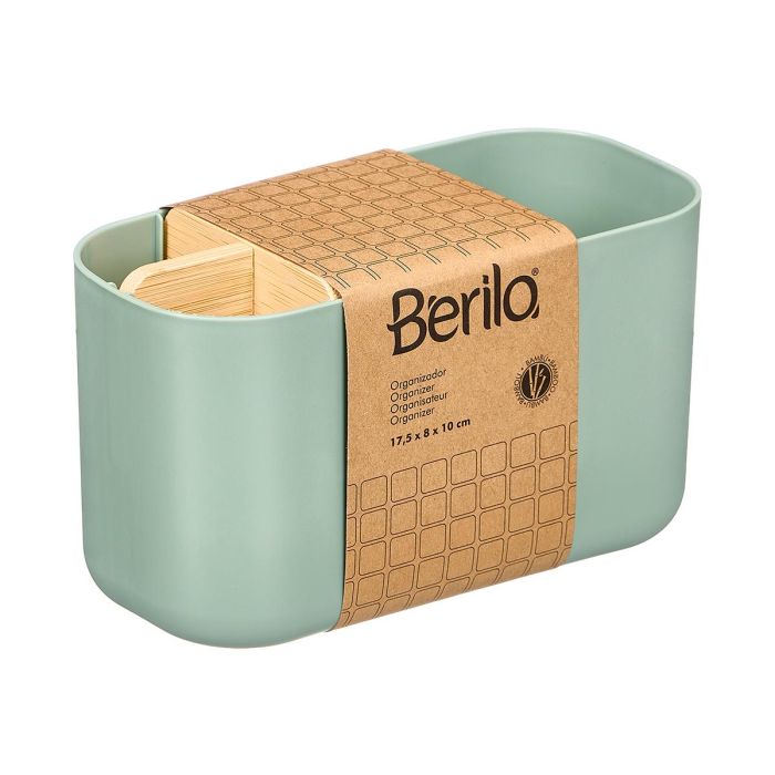 Berilo Organizador Plástico Bambú 5 Huecos Verde 17.8 x 10 x 8 cm 2 Berilo Organizador Plástico Bambú 5 Huecos Verde 17.8 x 10 x 8 cm 2