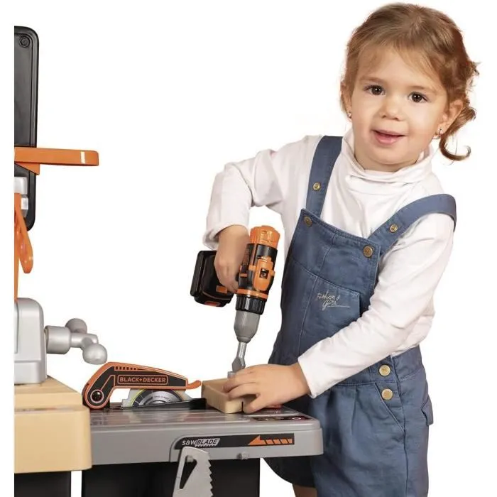 Smoby Mega Center B+D Workbench para niños, Taller de juegos interactivo para aprender oficios 3 Smoby Mega Center B+D Workbench para niños, Taller de juegos interactivo para aprender oficios 3