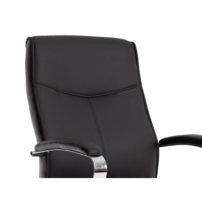 Q-connect Silla de Escritorio Modelo Ena Simil Piel Base Metálica Color Negro Altura Máxima 1050 mm 5