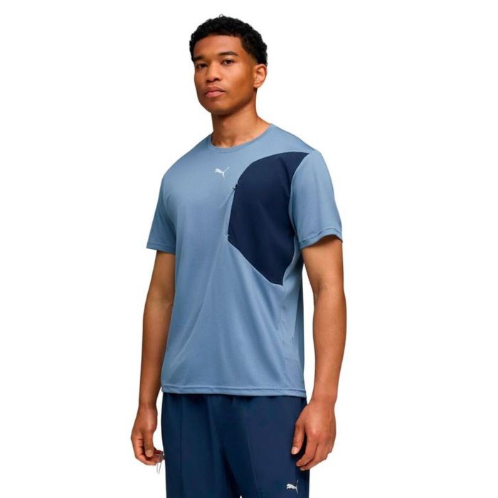 Camiseta de Manga Corta Hombre Puma M Flex Pocket Azul 16 Años 2