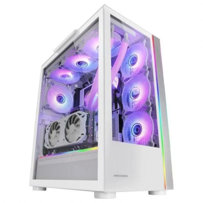 Mars Gaming MC-ULTRA Torre Gaming PC XXL E-ATX ARGB con Doble Ventana de Cristal Templado y Soporte para Refrigeración Líquida 1