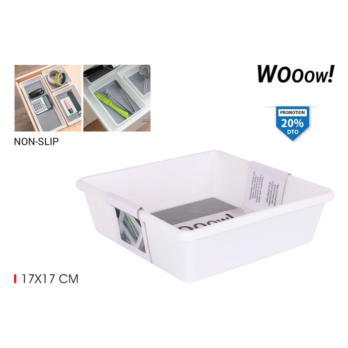 Organizador Nonslip 17x17 cm Wooow (36 Unidades) Organizador Nonslip 17x17 cm Wooow (36 Unidades)