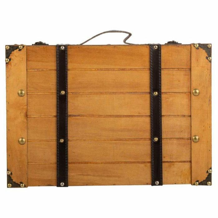 Juego de Maletas Alexandra House Living Marrón PVC Madera Metal Vintage 31 x 17 x 45 cm 40 x 24 x 13,5 cm Decorativo 2 Piezas 5