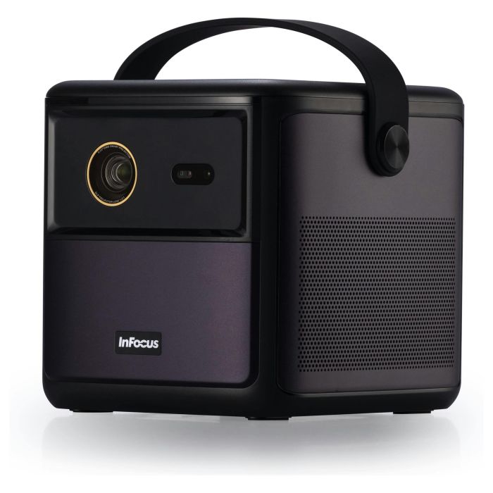 InFocus Crusader Challenger IN3008SL Proyector LED Full HD 1080p 350 Lúmenes Portátil con Batería Android TV Smart, WiFi, Bluetooth, 3D, HDR10, 43-130", Color Púrpura 2