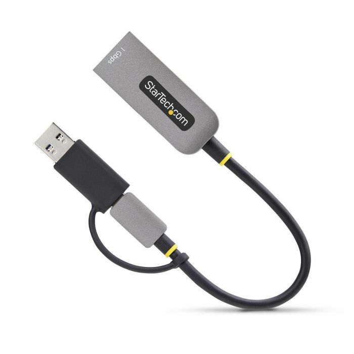 Cable USB Startech C21GA-USB-ETHERNET Gris 1