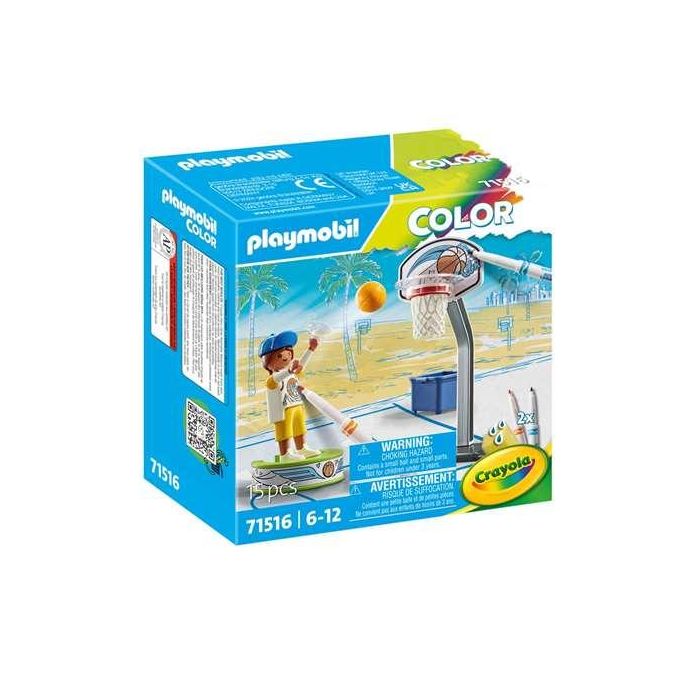 Skater con baloncesto playmobil color Skater con baloncesto playmobil color