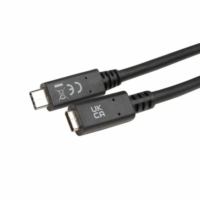 Cable USB-C V7 9743695000 Negro 2 m 2