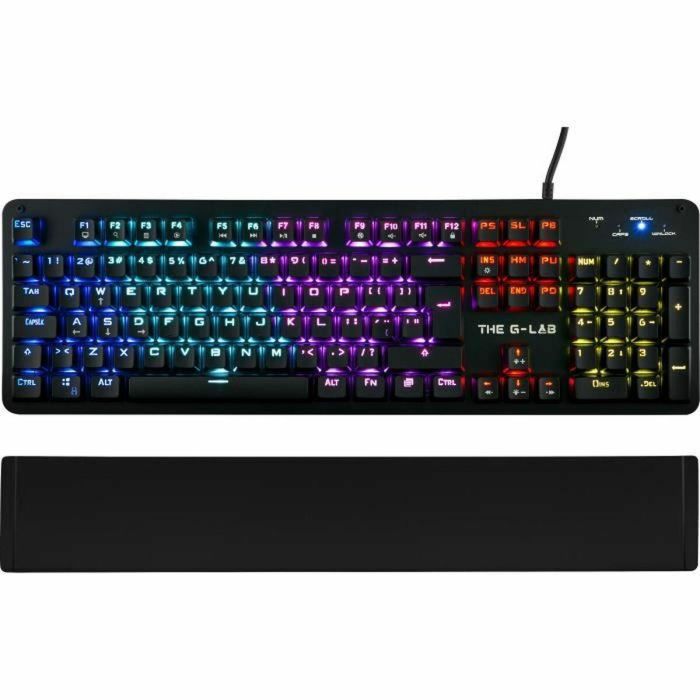 The G-Lab KEYZ CARBON Evolution Teclado Gaming Mecánico Retroiluminado Switch Blue Reposamanos Chasis Metal Layout FR 2 The G-Lab KEYZ CARBON Evolution Teclado Gaming Mecánico Retroiluminado Switch Blue Reposamanos Chasis Metal Layout FR 2