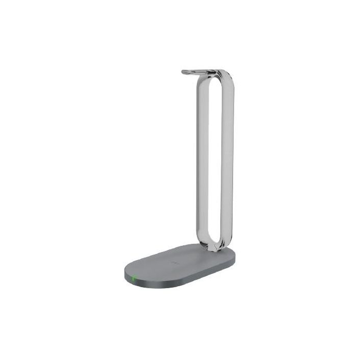 Yealink 1308057 Soporte de recarga inalámbrico para auriculares BH72/76, 15W, Gris/Plata