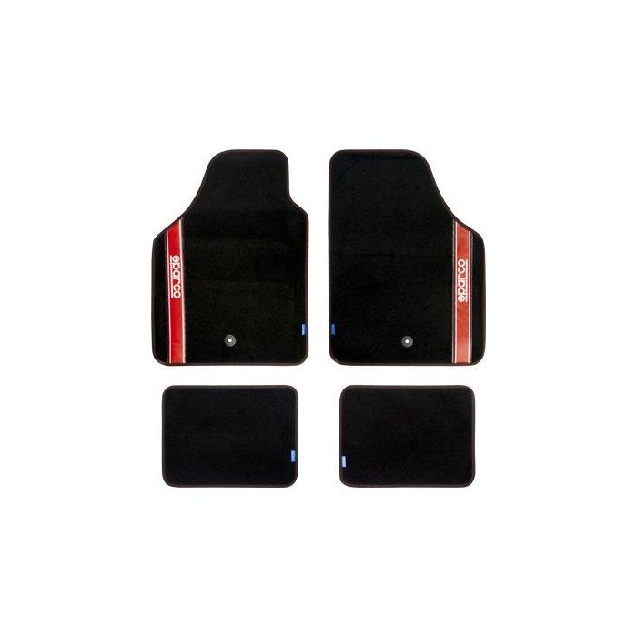 Sparco 03763BRS Alfombras de Moqueta Strada Universales Antideslizantes Negro/Rojo 3 Sparco 03763BRS Alfombras de Moqueta Strada Universales Antideslizantes Negro/Rojo 3