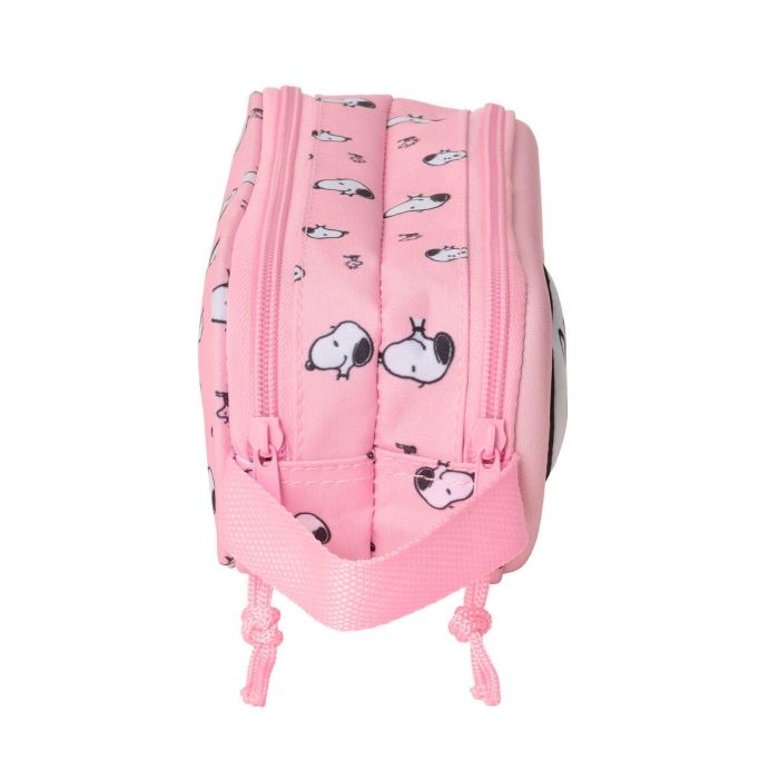 Portatodo Doble Snoopy Rosa 21 x 8 x 6 cm 3D 1